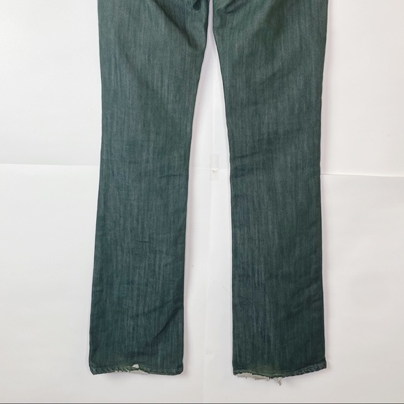 EUC Paige Olive Green Benedict Canyon Bootcut Jeans - Picture 6 of 10